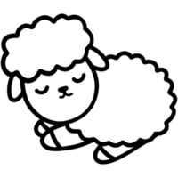 cute sheep, goat, sheep illustration, animal, animal illustration png