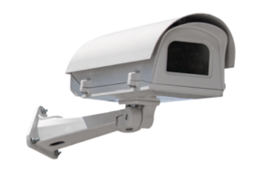 CCTV security camera isolated png file.