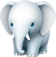 elefante cartone animato icona illustrazione. png