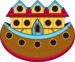 Cartoon Noah's Ark - Biblical Illustration vector