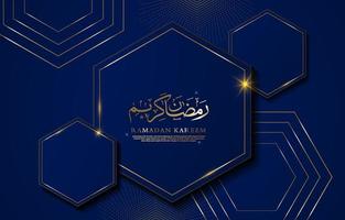 Ramadan kareem islamic background with element vector