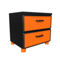 Nightstand isolated on transparent png