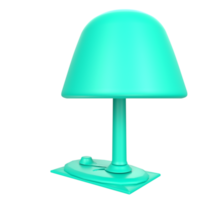 skrivbord lampa isolerat på transparent png