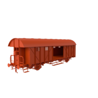 Train vagon isolated on transparent png