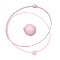 Atom isolated on transparent png