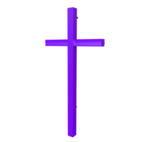 Jesus cross isolated on transparent png