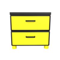 Nightstand isolated on transparent png