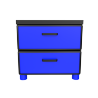 Nightstand isolated on transparent png