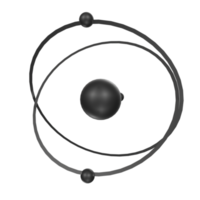 Atom isolated on transparent png