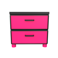 Nightstand isolated on transparent png