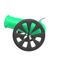 Cannon isolated on transparent png