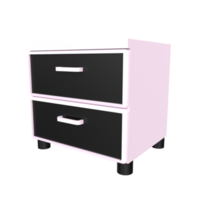 Nightstand isolated on transparent png