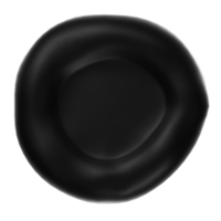 Blood cell isolated on transparent png