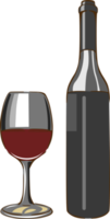 Wine png graphic clipart design