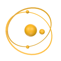 Atom isolated on transparent png