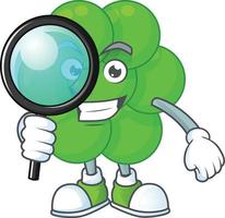 Cartoon character of staphylococcus aureus vector