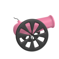 Cannon isolated on transparent png