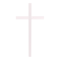 Jesus cross isolated on transparent png