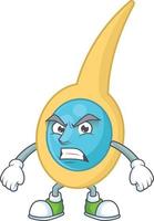 Cartoon character of clostridium tetani vector