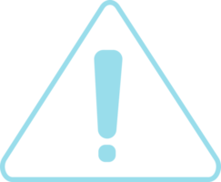 Atenção triângulo notificação ícone mostra uma sistema erro. png