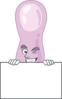 Cartoon character of clostridium botulinum vector