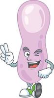 Cartoon character of clostridium botulinum vector