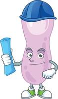 Cartoon character of clostridium botulinum vector