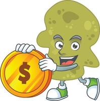 Cartoon character of verrucomicrobia vector