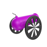 Cannon isolated on transparent png