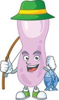 Cartoon character of clostridium botulinum vector