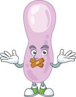 Cartoon character of clostridium botulinum vector