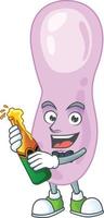 Cartoon character of clostridium botulinum vector