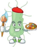 Cartoon character of salmonella vector