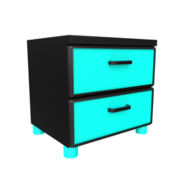 Nightstand isolated on transparent png