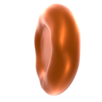 Blood cell isolated on transparent png