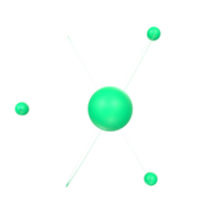 atome isolé sur transparent png