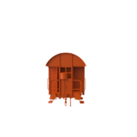 Train vagon isolated on transparent png