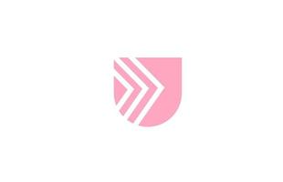 pink letter T alphabet logo icon with line design. Creative geometric template for company and business vector