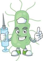 Cartoon character of salmonella vector