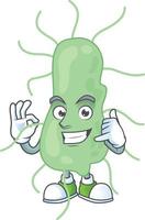 Cartoon character of salmonella vector