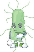 Cartoon character of salmonella vector