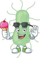 Cartoon character of salmonella vector
