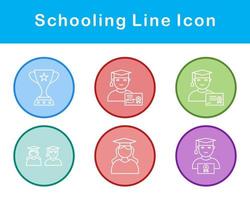 Schooling Vector Icon Set