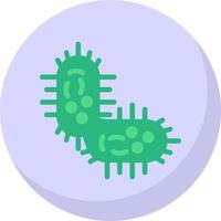 diseño de icono de vector de bacteria