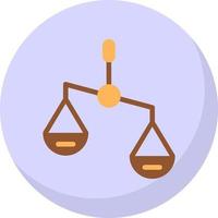 diseño de icono de vector derecho de escala de equilibrio