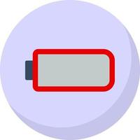 Battery Empty Vector Icon Design