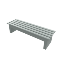 banc isolé sur transparent png