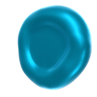 Blood cell isolated on transparent png