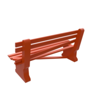 Bench isolated on transparent png