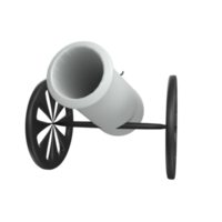 Cannon isolated on transparent png